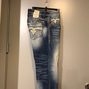 Rock Revival gently worn boot cut jeans